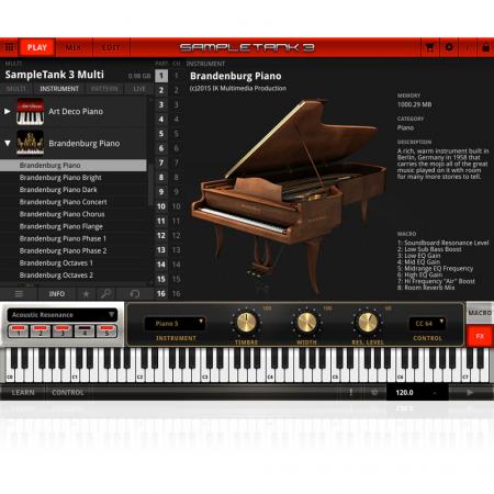 IK Multimedia Brandenburg Piano